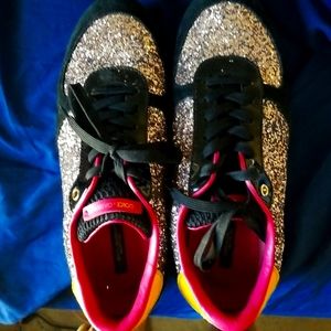 Glitter tennis shoes